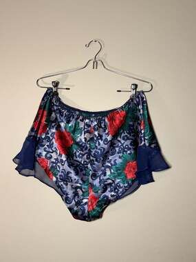 Honors Intimates Vintage Floral Ruffle Tap Pants Pajama Shorts Size M